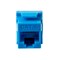 Monoprice Cat6 RJ45 180-Degree Punch Down Keystone Dual IDC_ Blue 27547 - alternate 3